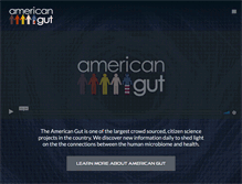 Tablet Screenshot of americangut.org
